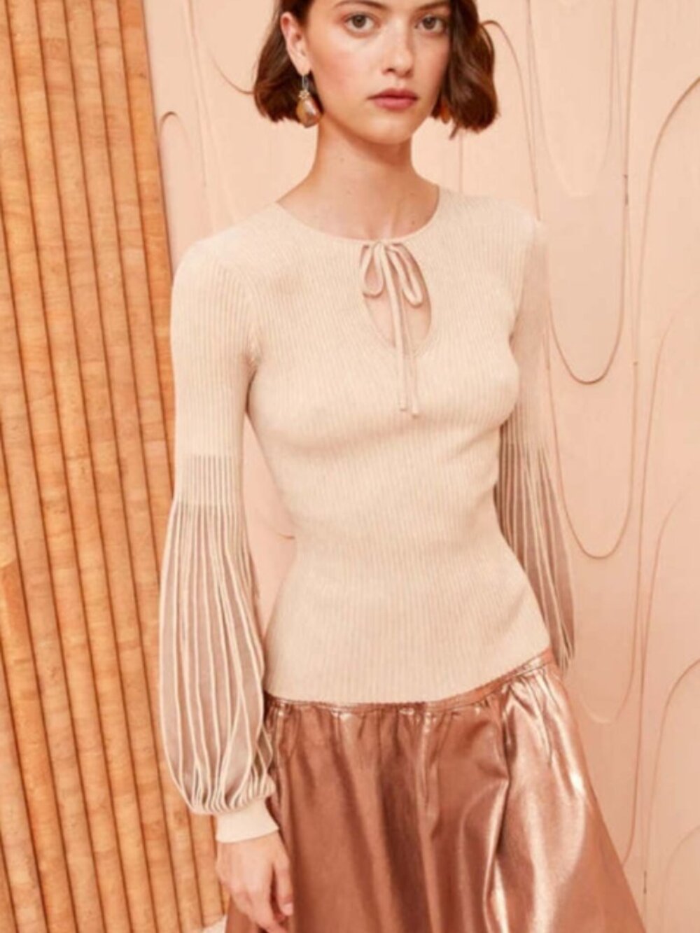 NWOT ULLA JOHNSON Lenora Pullover in Cherry Blossom Petite $490